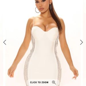 White bandage dress